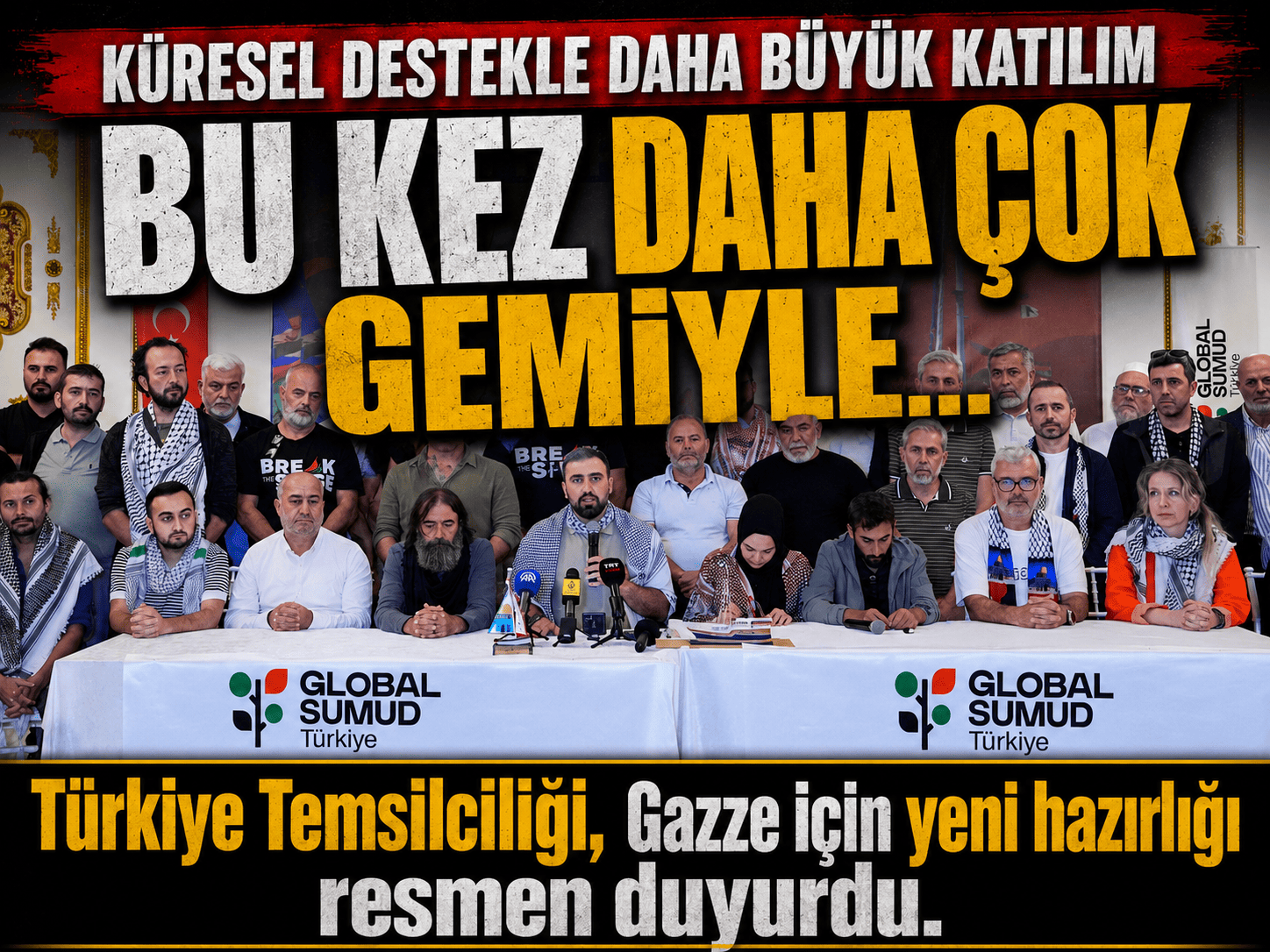 Global Sumud Filosu Gazze için yeniden hazırlanıyor
