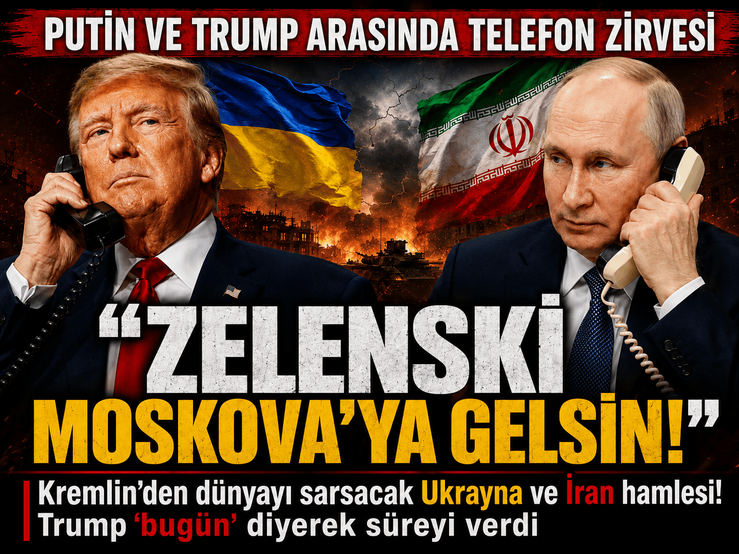 Putin’den Trump’a Zelenski resti: Moskova’ya gelsin
