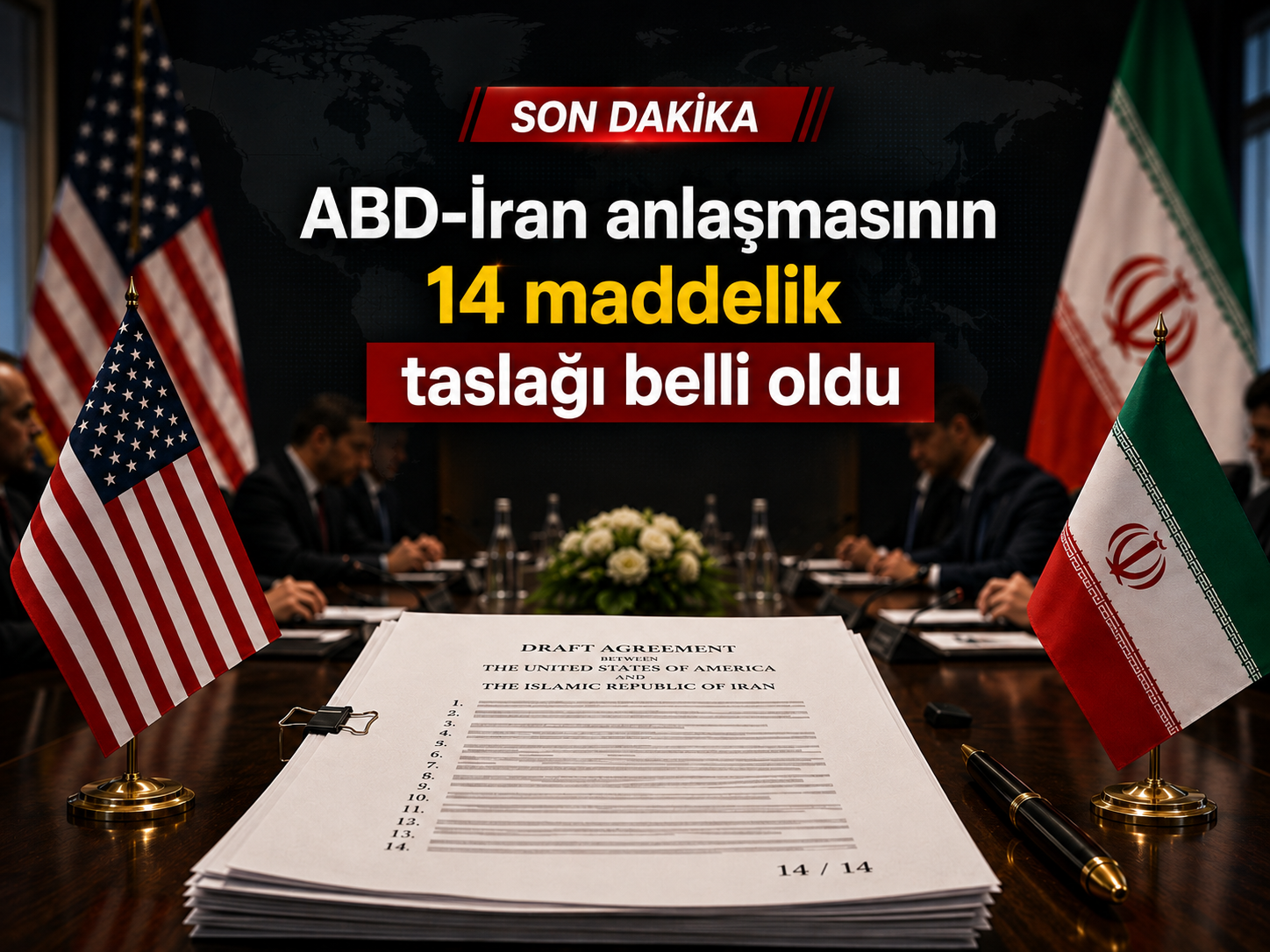 ABD-İran anlaşmasının 14 maddelik taslağı belli oldu