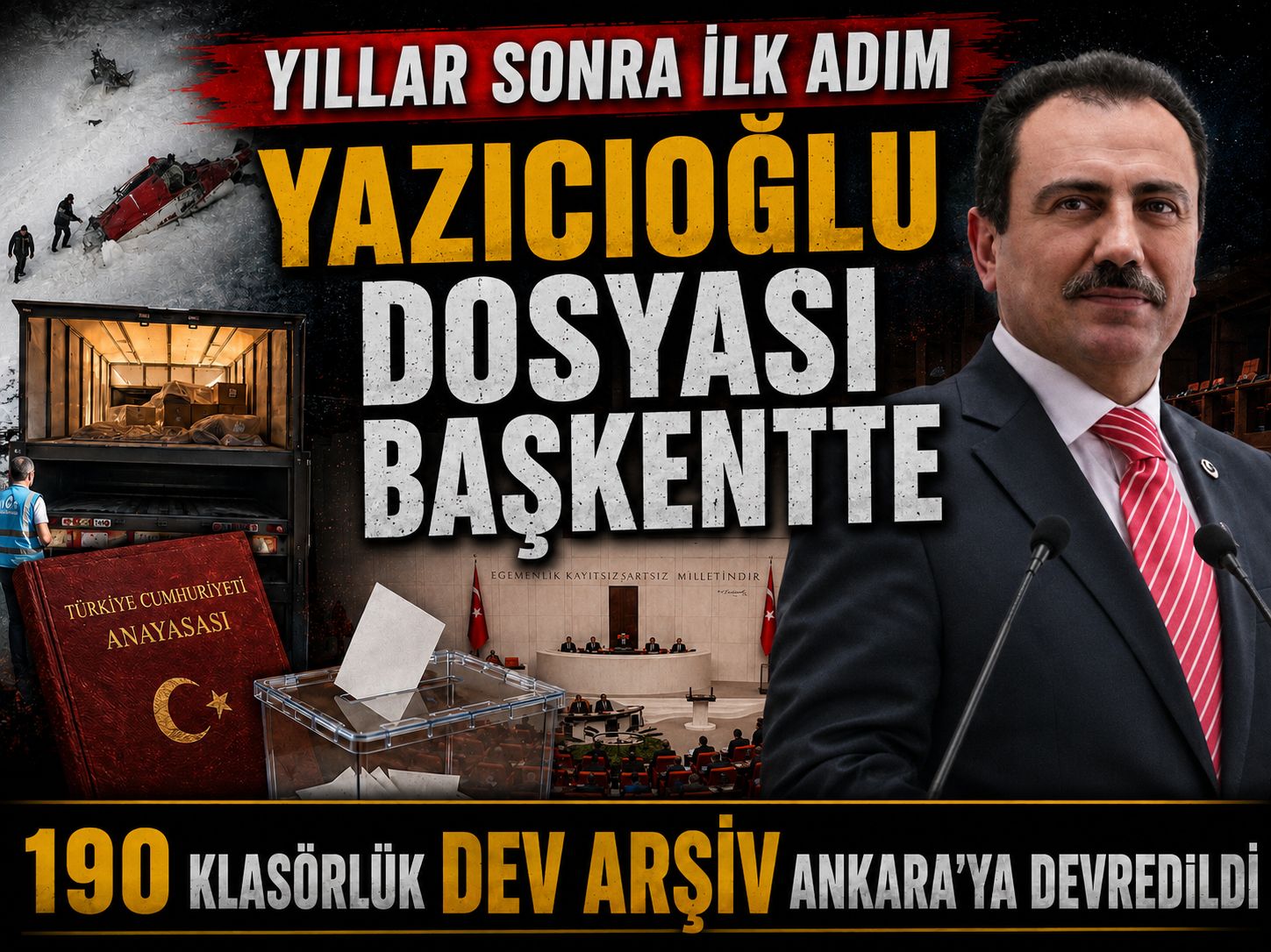 Yazıcıoğlu dosyası Ankara’ya taşındı, 190 klasör gönderildi