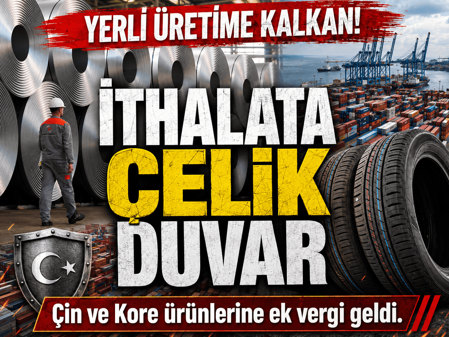 Türkiye’den ithalatta vergi hamlesi: Çelik ve lastikte neler oluyor?