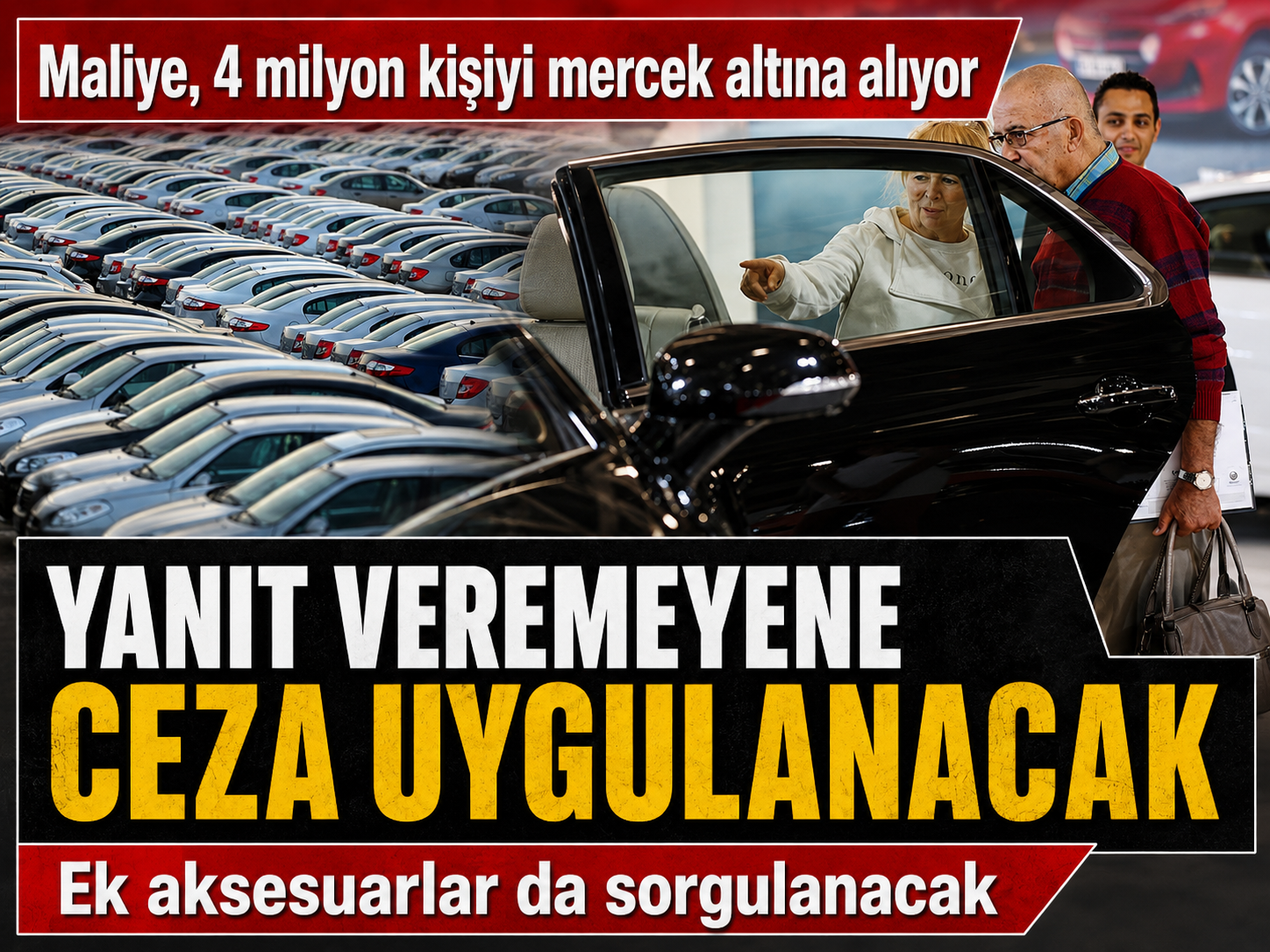 Maliye, 4 milyon araç sahibini mercek altına alıyor