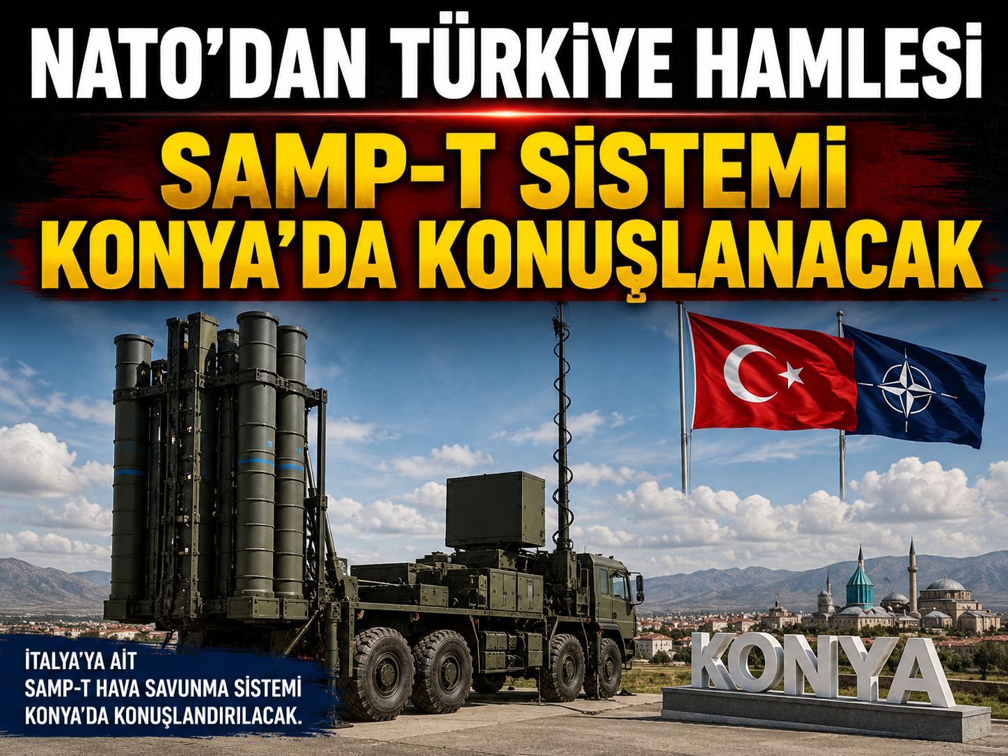 MSB duyurdu: İtalyan SAMP-T Hava Savunma Sistemi Konya'ya konuşlandırılacak