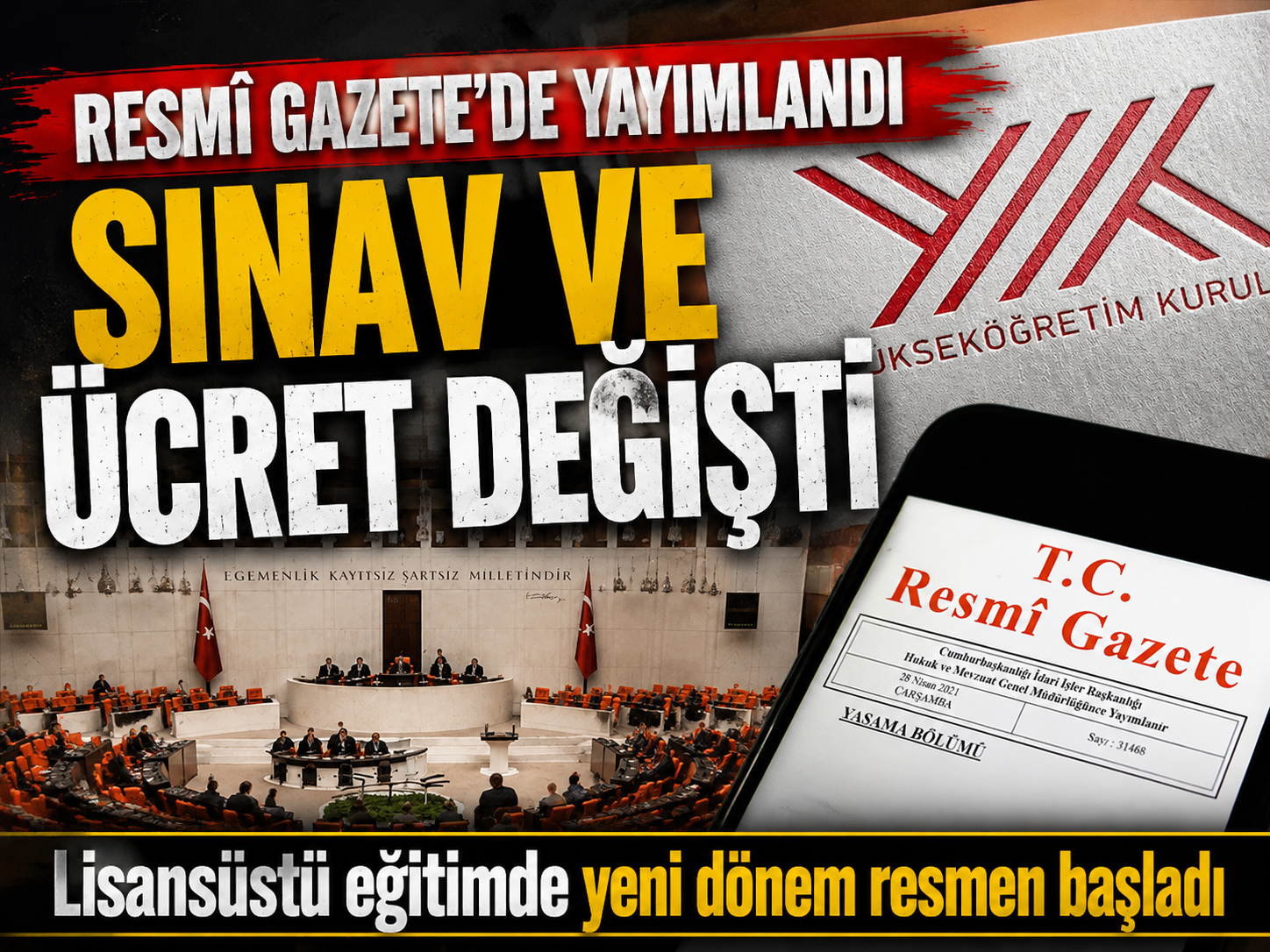 Lisansüstü eğitimde sınav ve ücret sistemi yenilendi