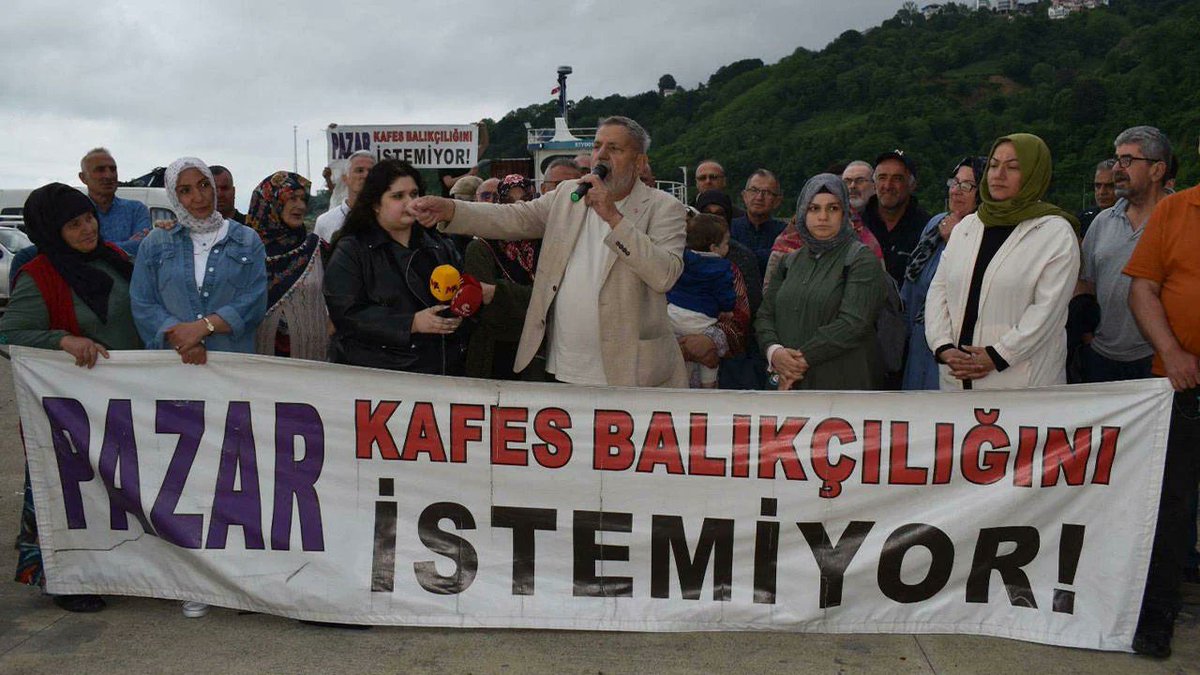 Kafes balıkçılığı projesine Rize’de büyük tepki