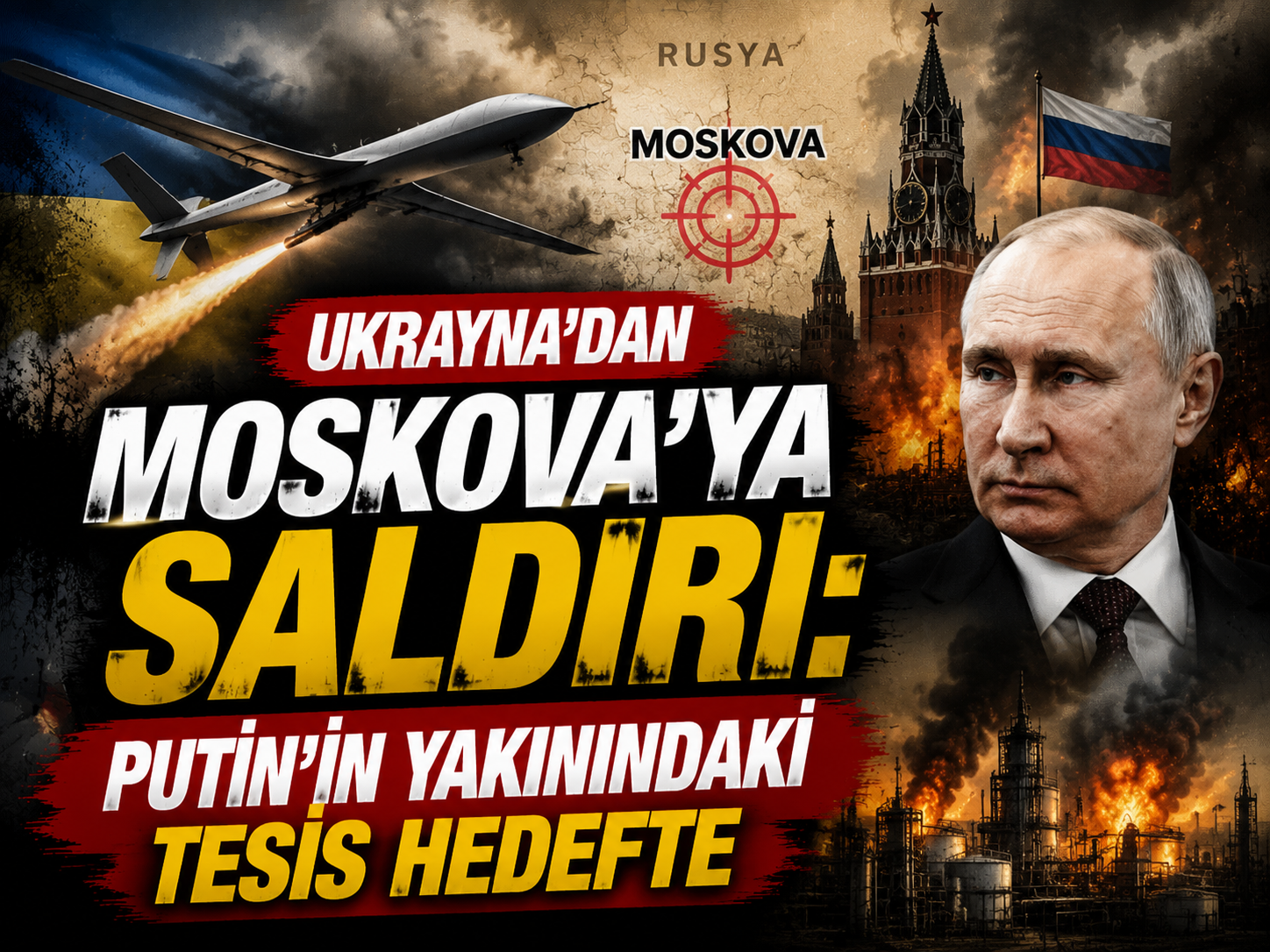 Ukrayna’dan Moskova’ya saldırı: Putin’in yakınındaki tesis hedefte