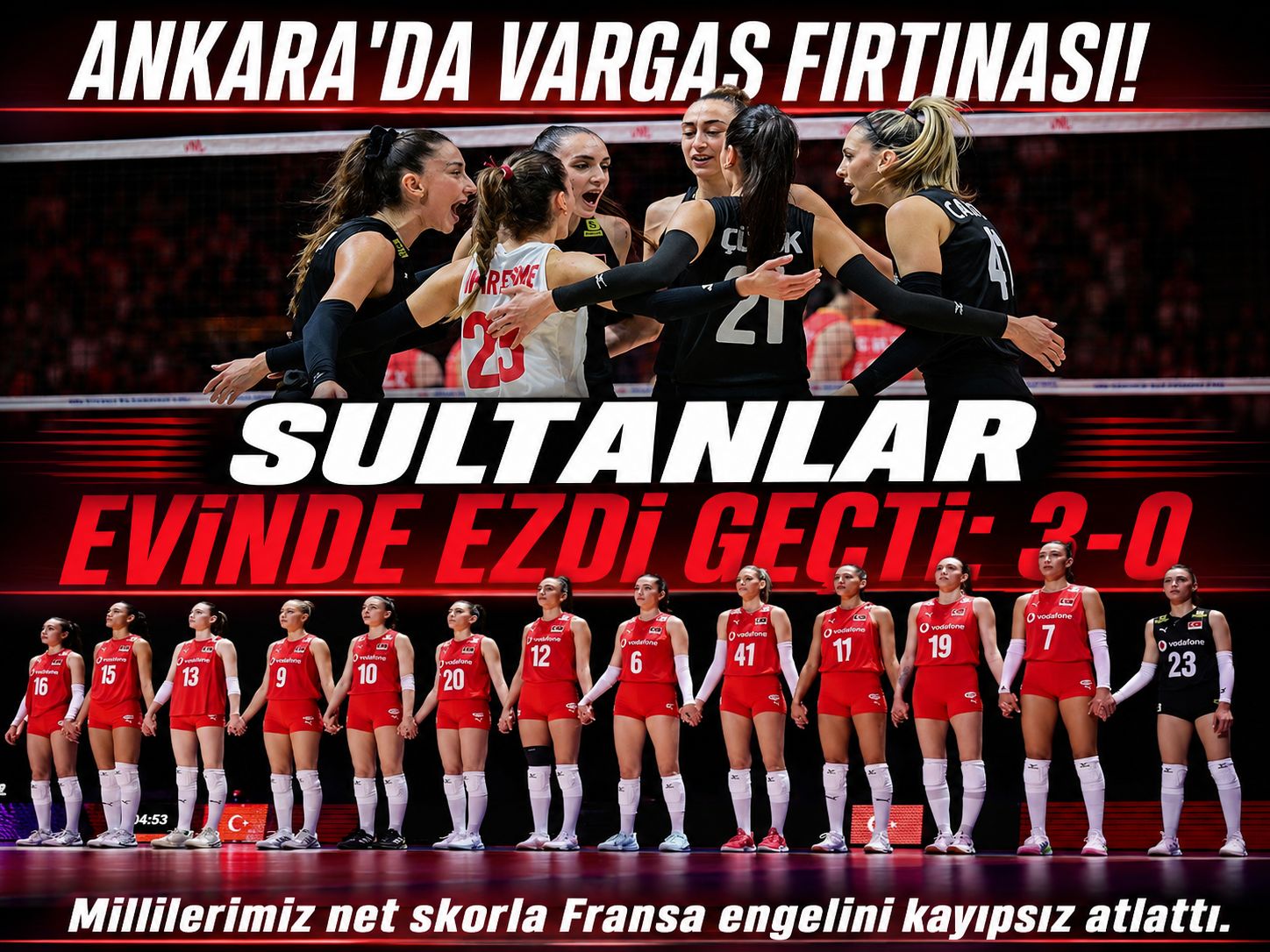 Türkiye Fransa’yı set vermeden mağlup etti