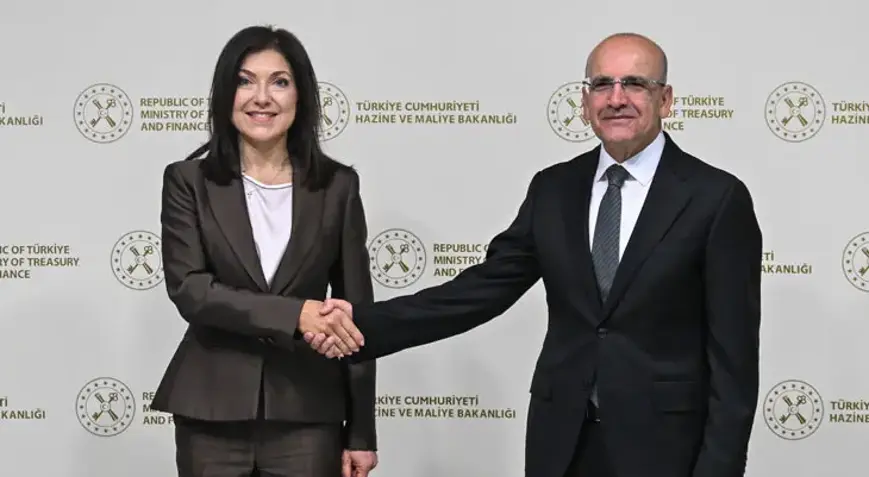 Mehmet Şimşek Almanya Ekonomi Bakanı Reiche ile bir araya geldi