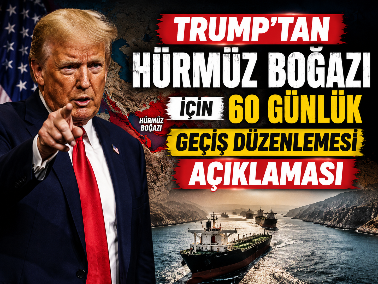 Trump’tan Hürmüz Boğazı için 60 günlük geçiş düzenlemesi açıklaması
