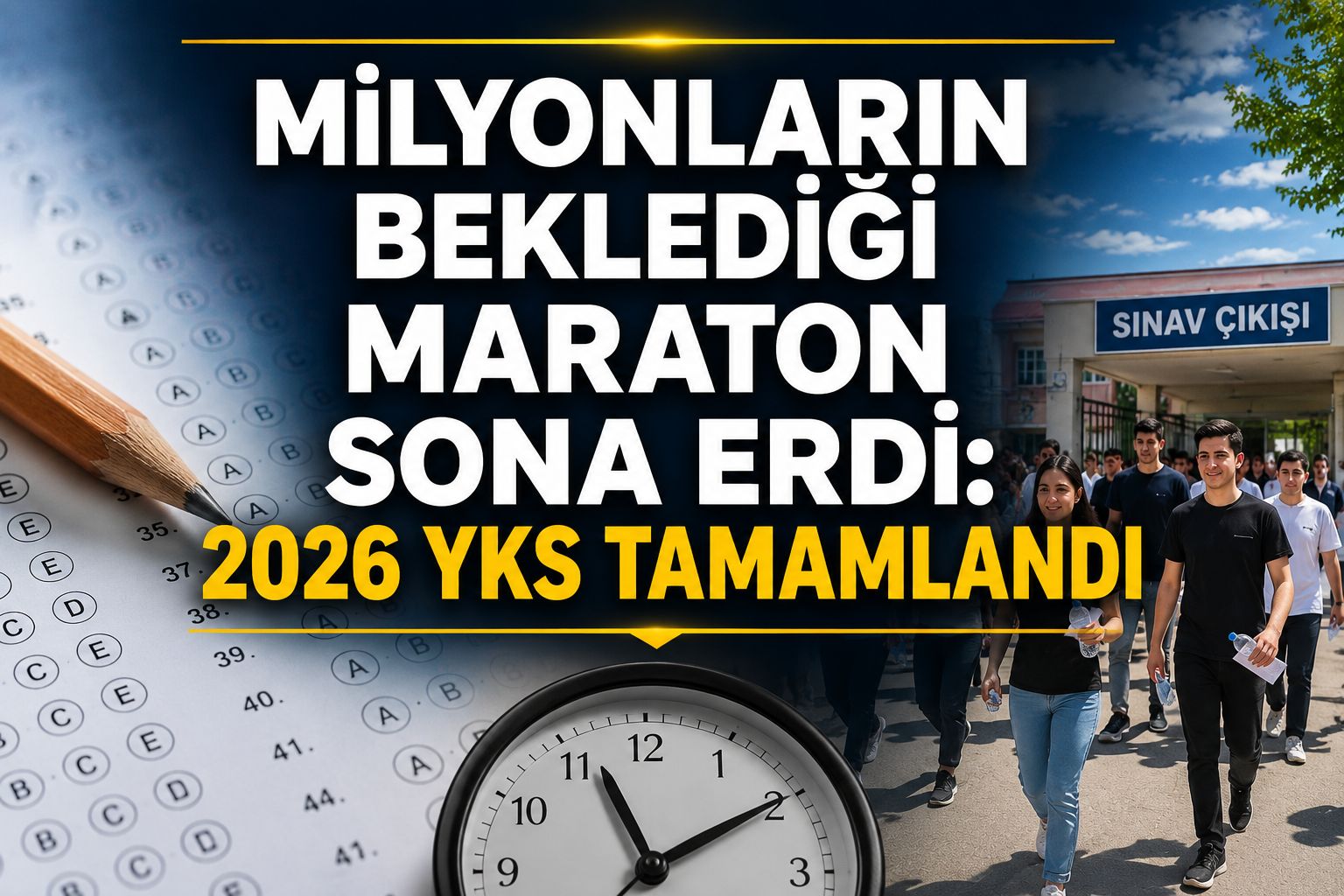 Milyonların beklediği maraton sona erdi: 2026 YKS tamamlandı