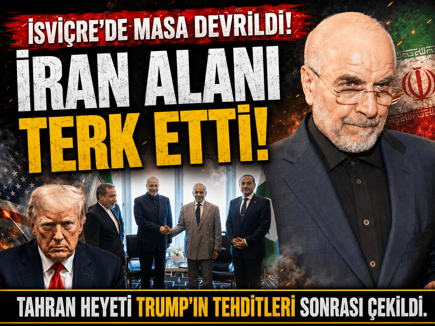 İran heyeti görüşme alanını terk etti!