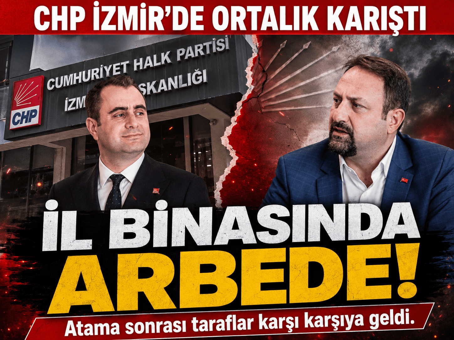 Utku Gümrükçü il binasına girdi, arbede çıktı!