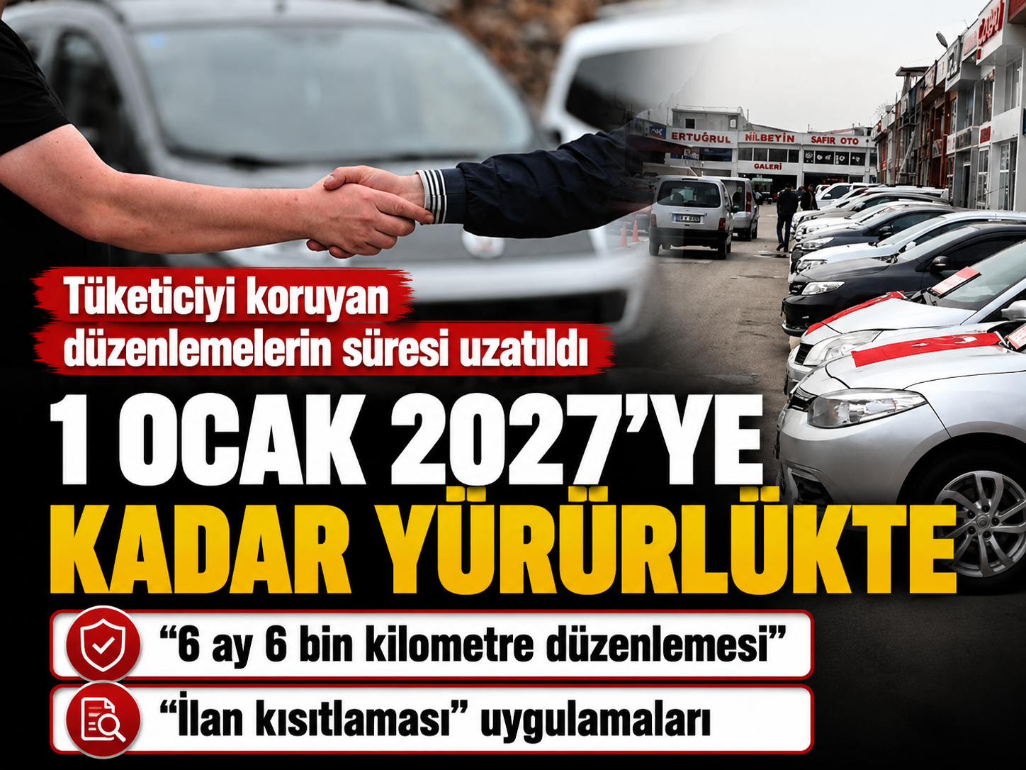 İkinci el araç düzenlemesi uzatıldı: 1 Ocak'a kadar yürürlükte