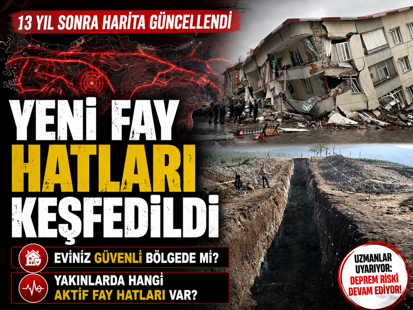 MTA 13 yıl sonra diri fay haritasını güncelledi