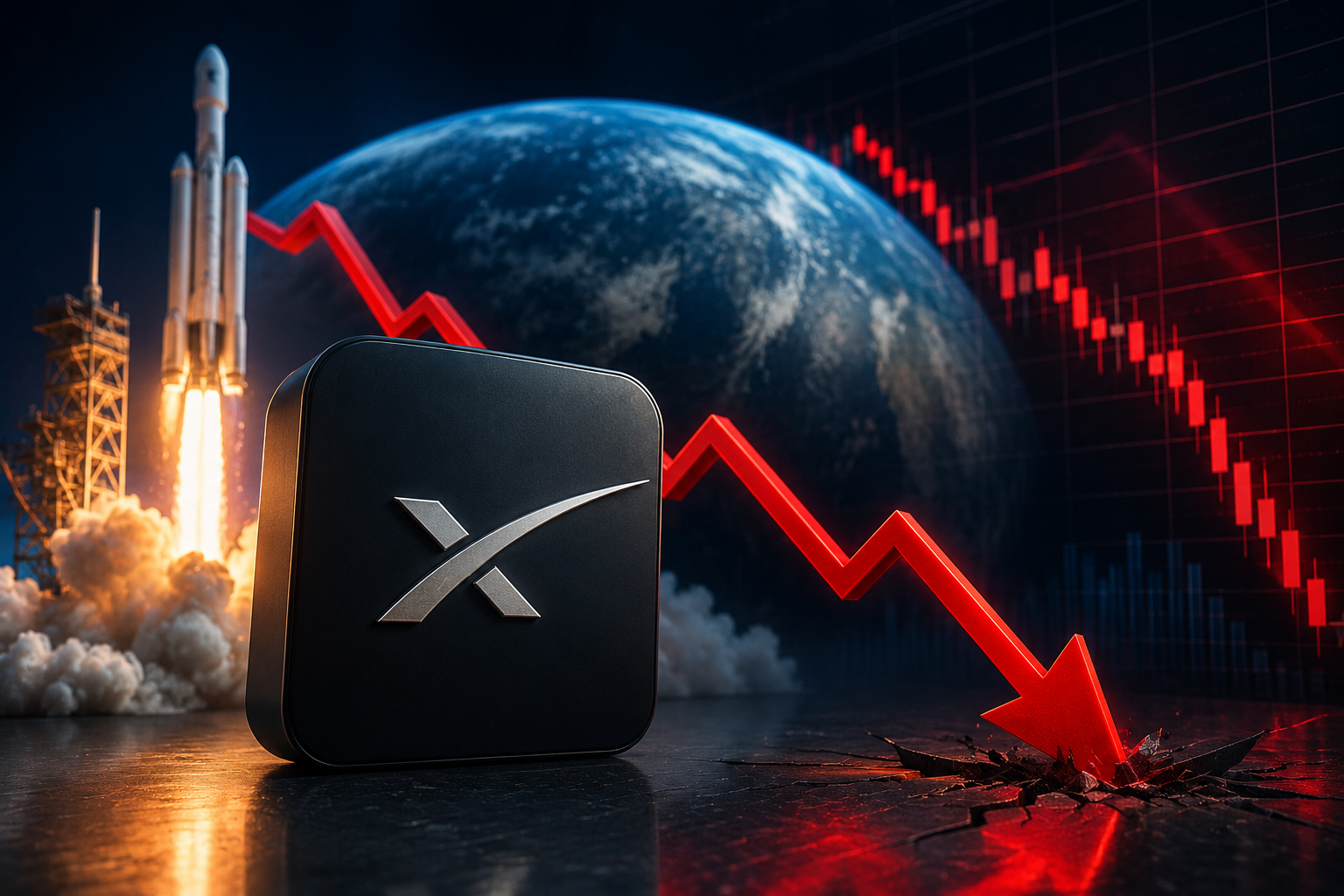 Teknoloji devlerinde alarm: SpaceX hisseleri üç günde çakıldı