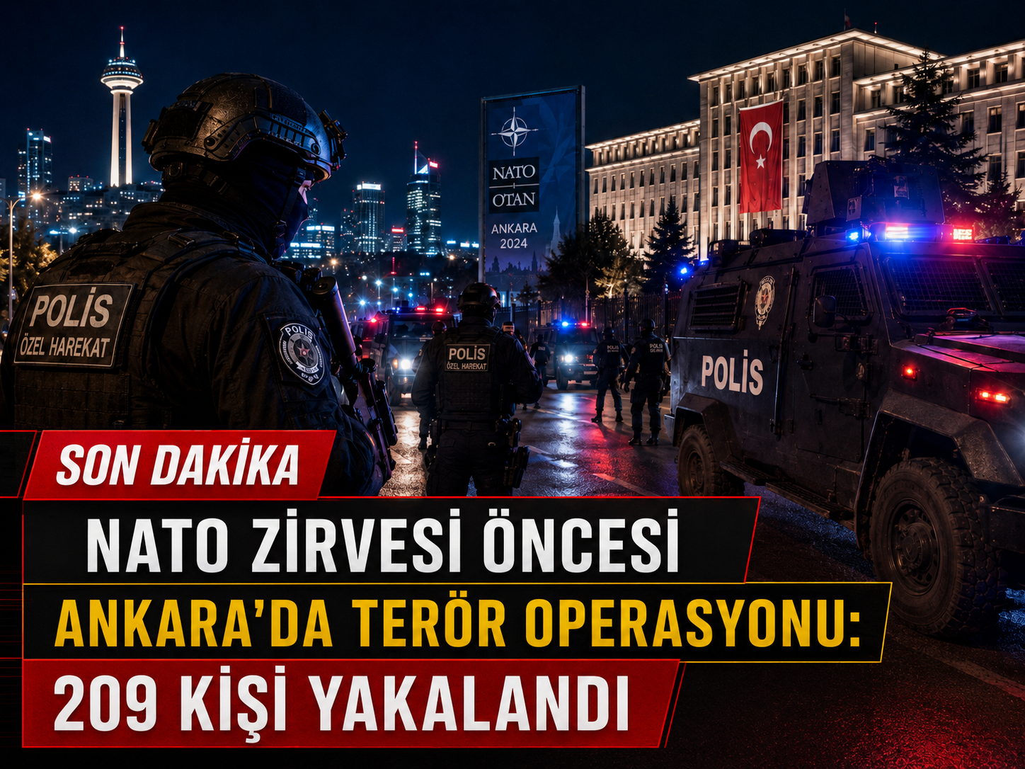 NATO Zirvesi öncesi Ankara’da terör operasyonu: 209 kişi yakalandı