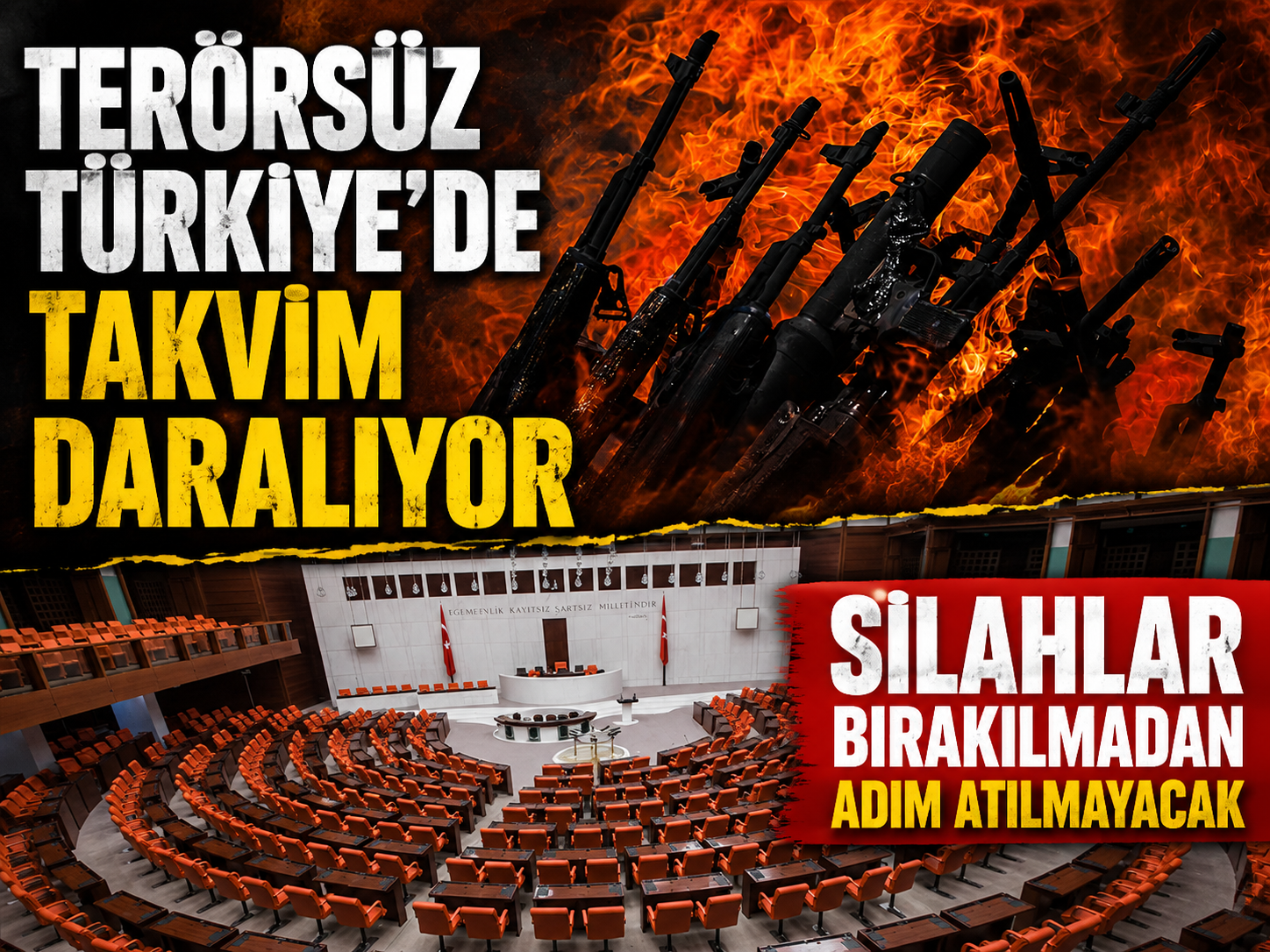 Terörsüz Türkiye'de takvim daralıyor: Silahlar bırakılmadan adım atılmayacak