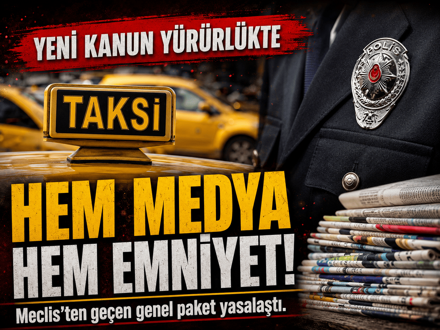Basın ve emniyet için yeni düzenleme Meclis’ten geçti