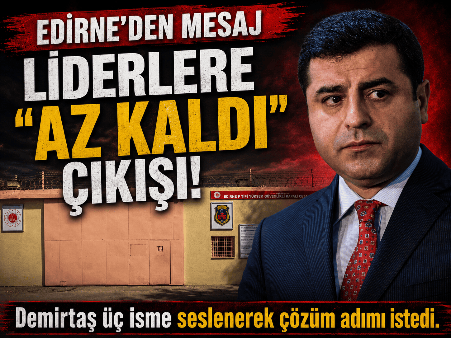 Demirtaş’tan liderlere çağrı: Kılıçdaroğlu’nu anmadı