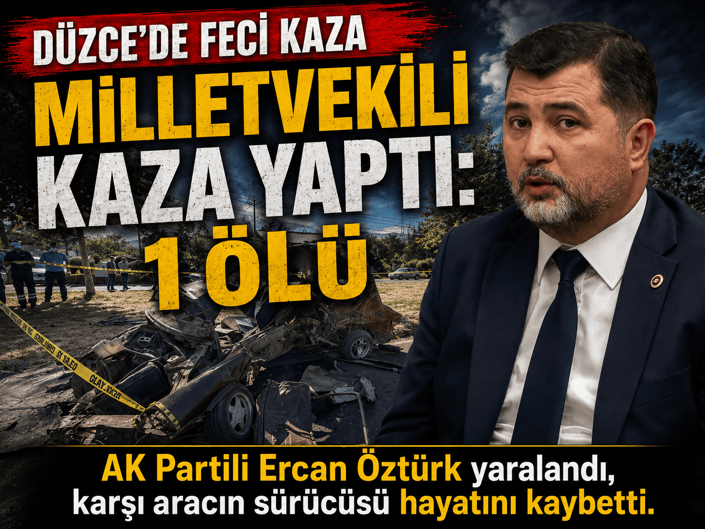 Milletvekilinin aracı kavşakta çarpıştı: 1 ölü, 2 yaralı