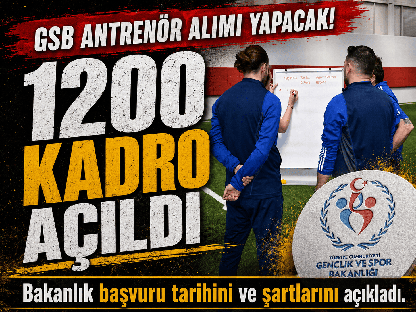 GSB,1200 antrenör alacak: Başvurular ne zaman?