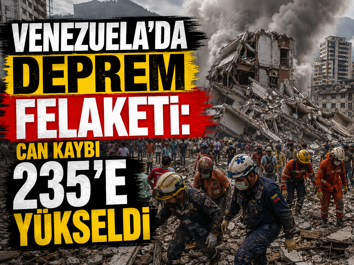 Venezuela'da deprem felaketi: Can kaybı 235'e yükseldi