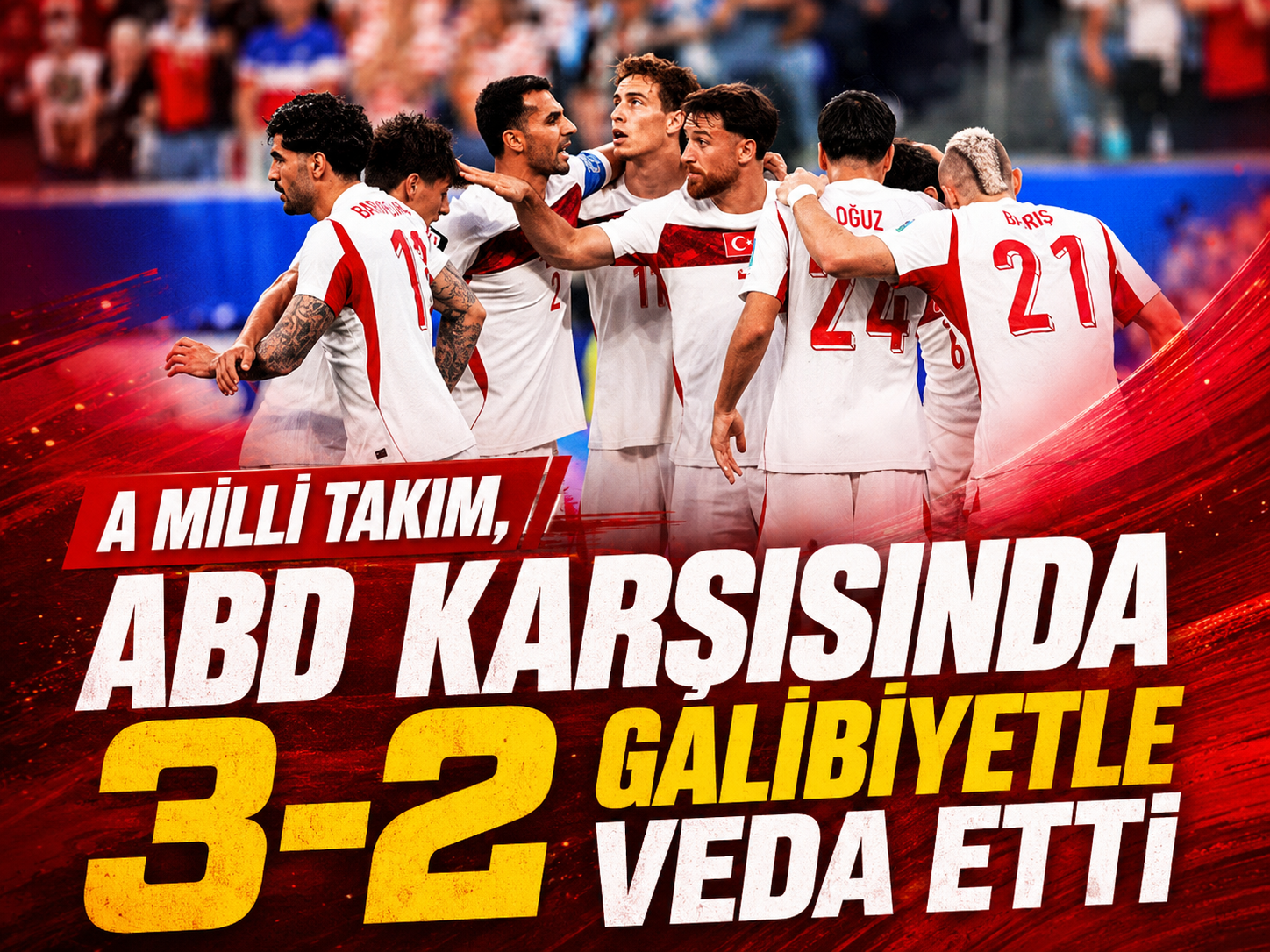 A Milli Takım, ABD karşısında 3-2 galibiyetle veda etti
