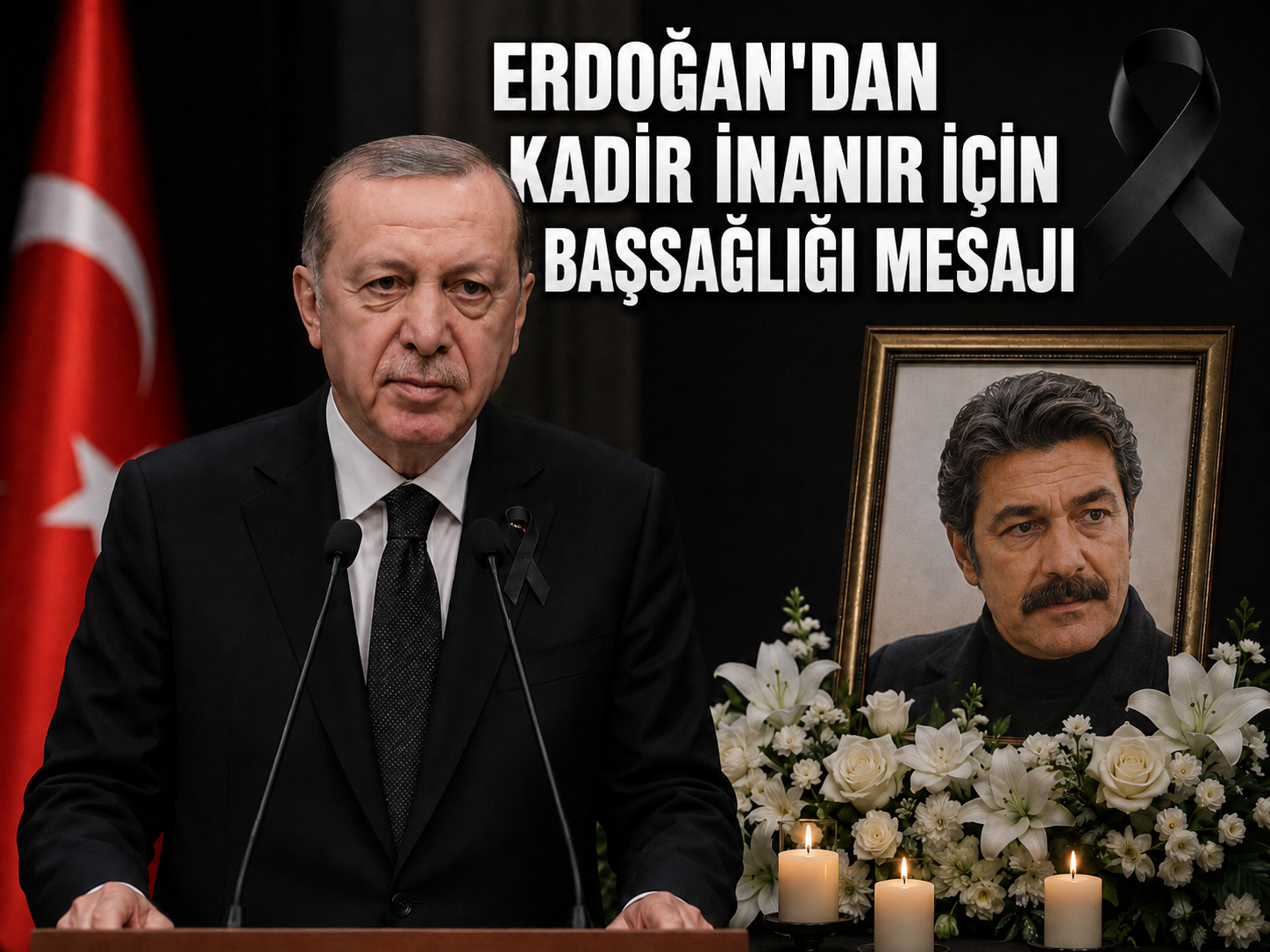 Erdoğan'dan Kadir İnanır için başsağlığı mesajı