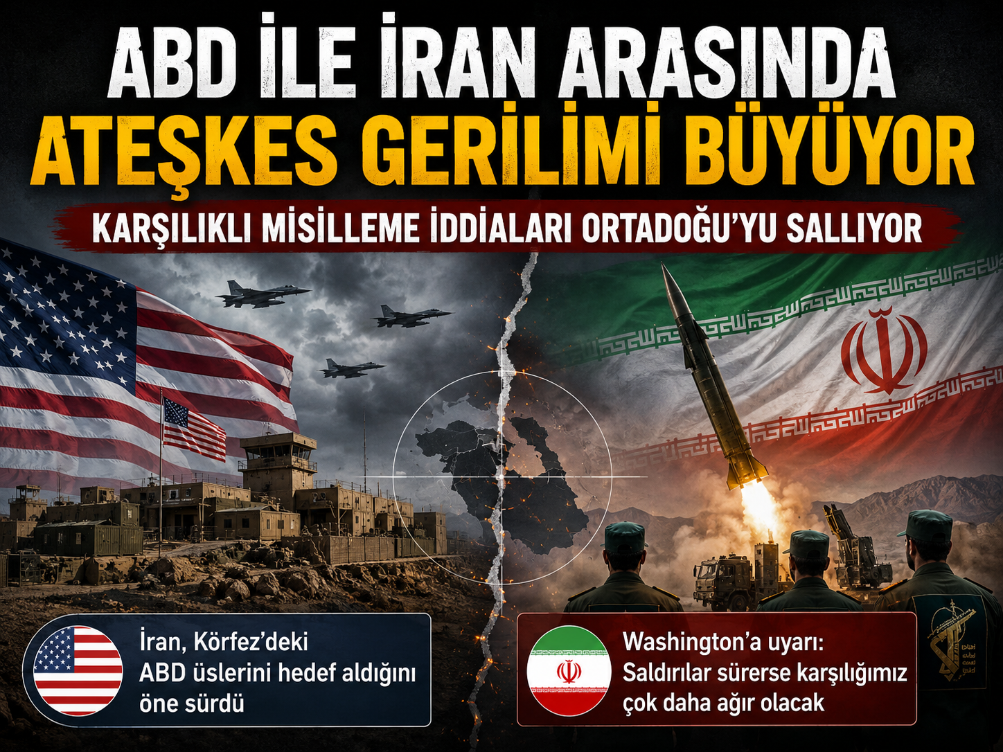 ABD-İran gerilimi yeniden tırmanıyor: Ateşkes sonrası karşılıklı misilleme iddiaları