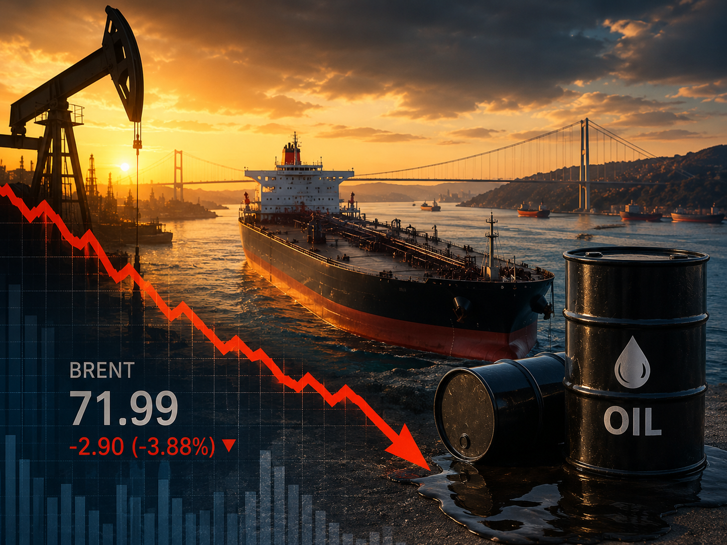 Petrol fiyatları çakıldı! Brent Petrol 71 dolar seviyesine indi