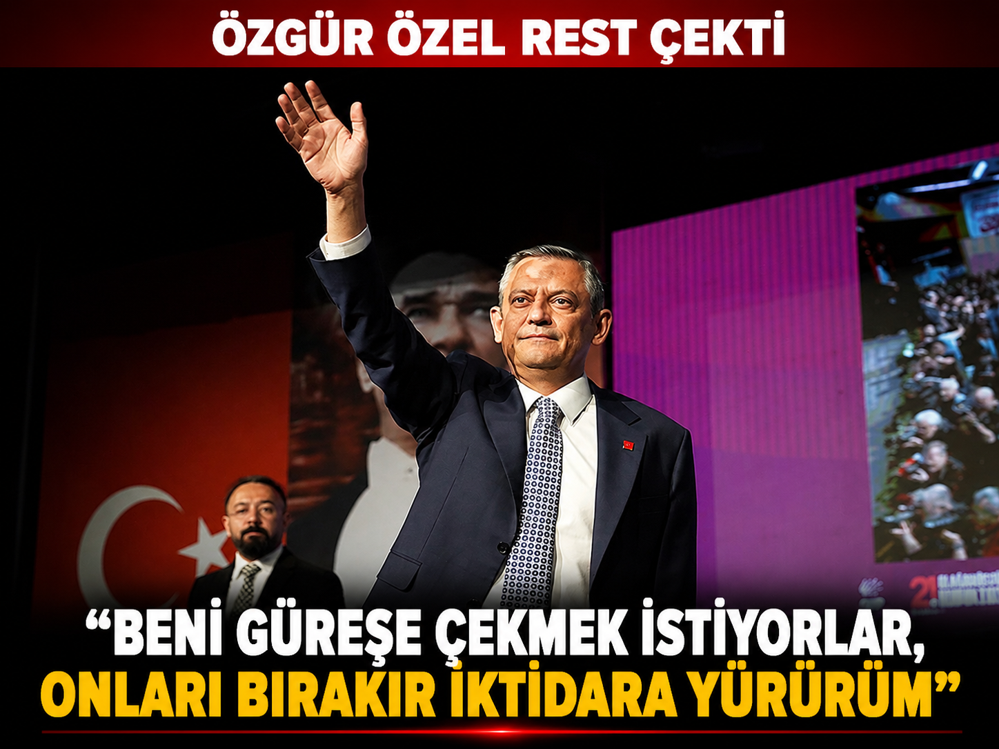 Özgür Özel rest çekti: Beni güreşe çekmek istiyorlar, onları bırakır iktidara yürürüm!