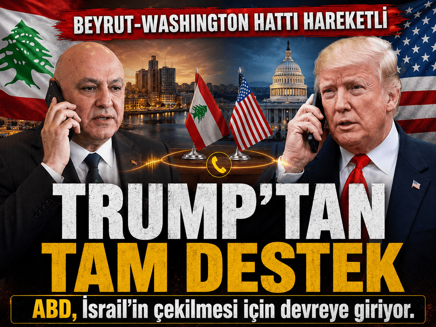 Washington’dan Beyrut’a güvence: Trump devreye girdi