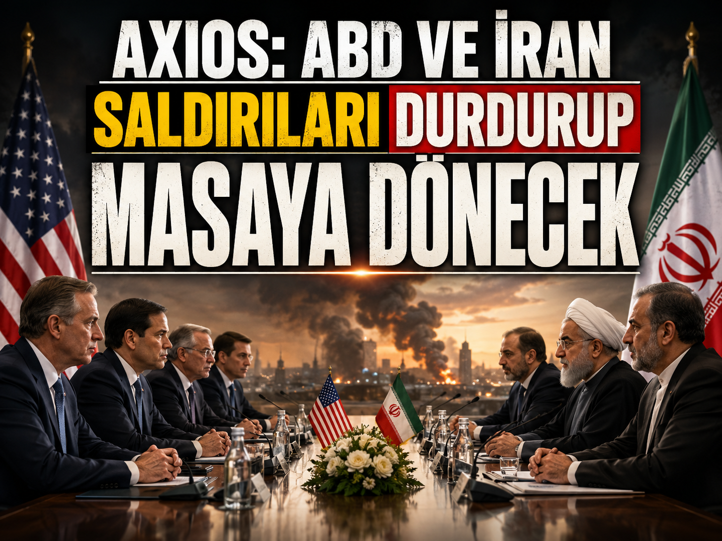 Axios: ABD ve İran saldırıları durdurup masaya dönecek