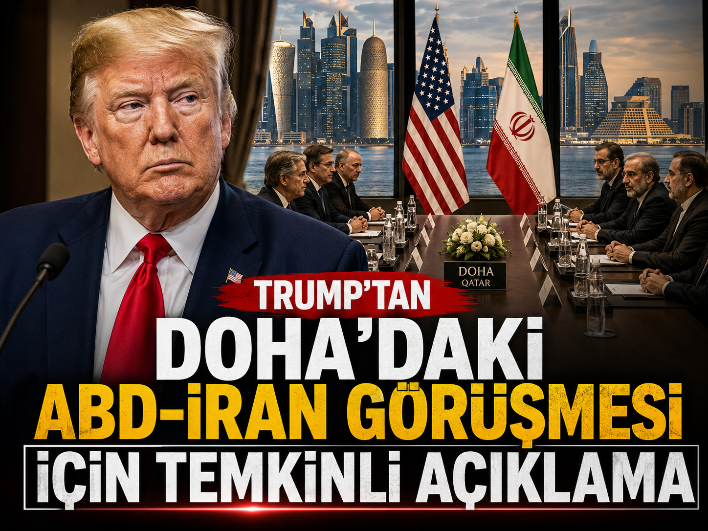 Trump’tan Doha’daki ABD-İran görüşmesi için temkinli açıklama