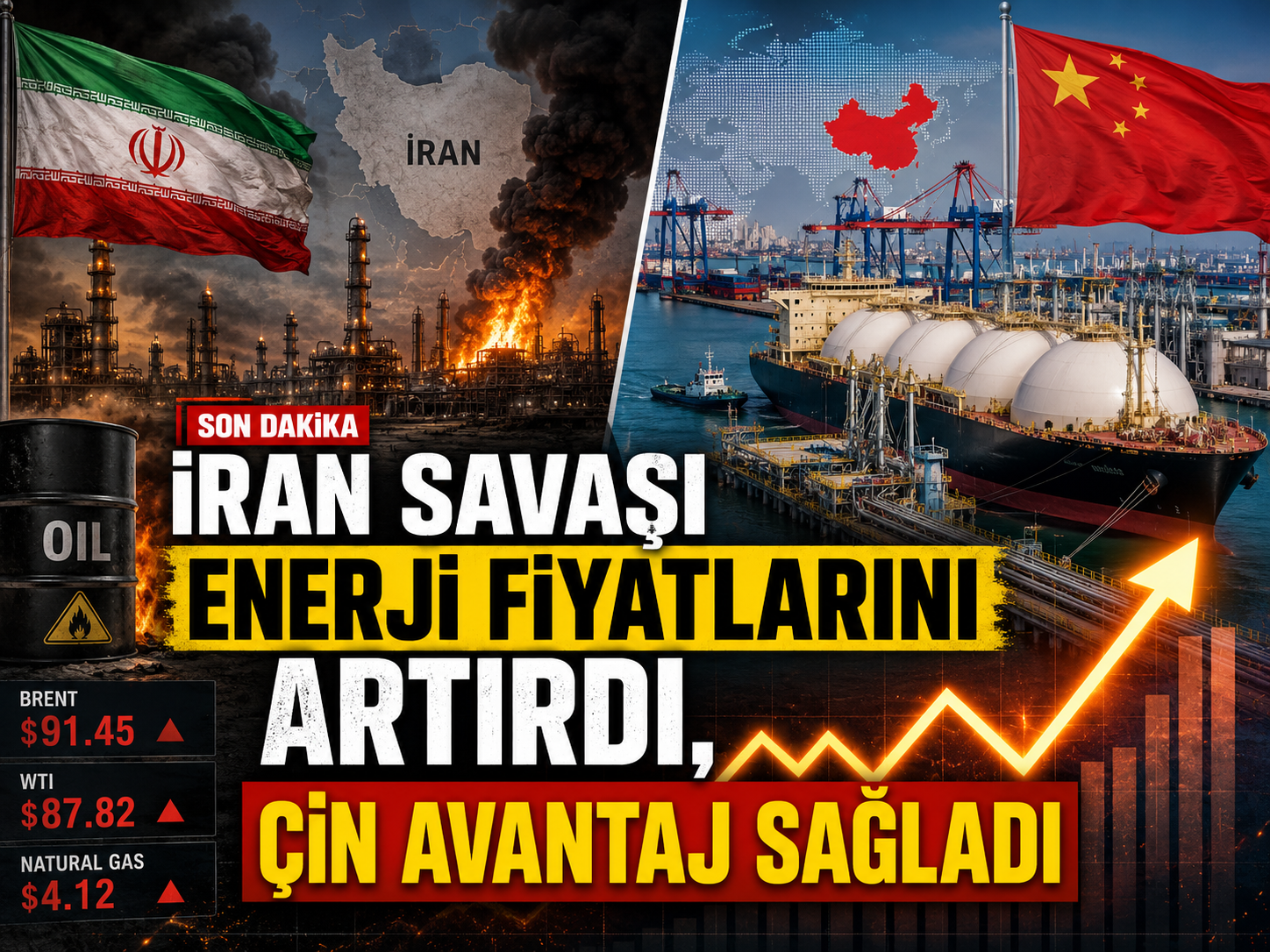 İran savaşı enerji fiyatlarını artırdı, Çin avantaj sağladı