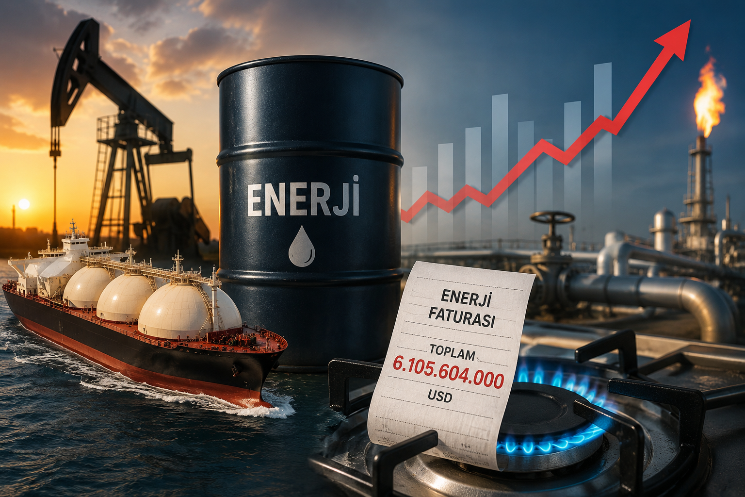 Türkiye’nin enerji faturası mayısta kabardı