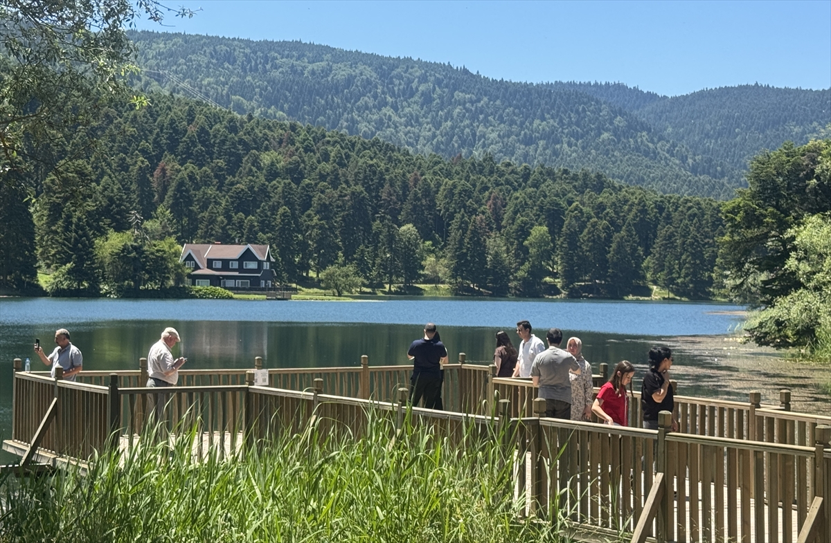 Sıcaktan bunalanların adresi Bolu Gölcük Tabiat Parkı oldu