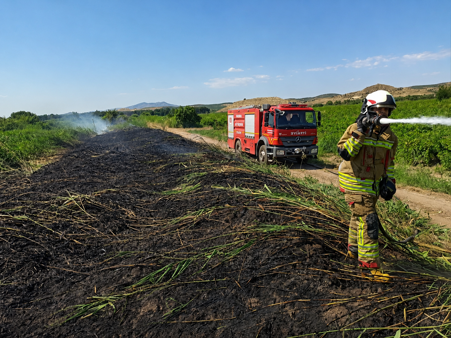 Manisa’da 24 saatte 50 ayrı yangın çıktı