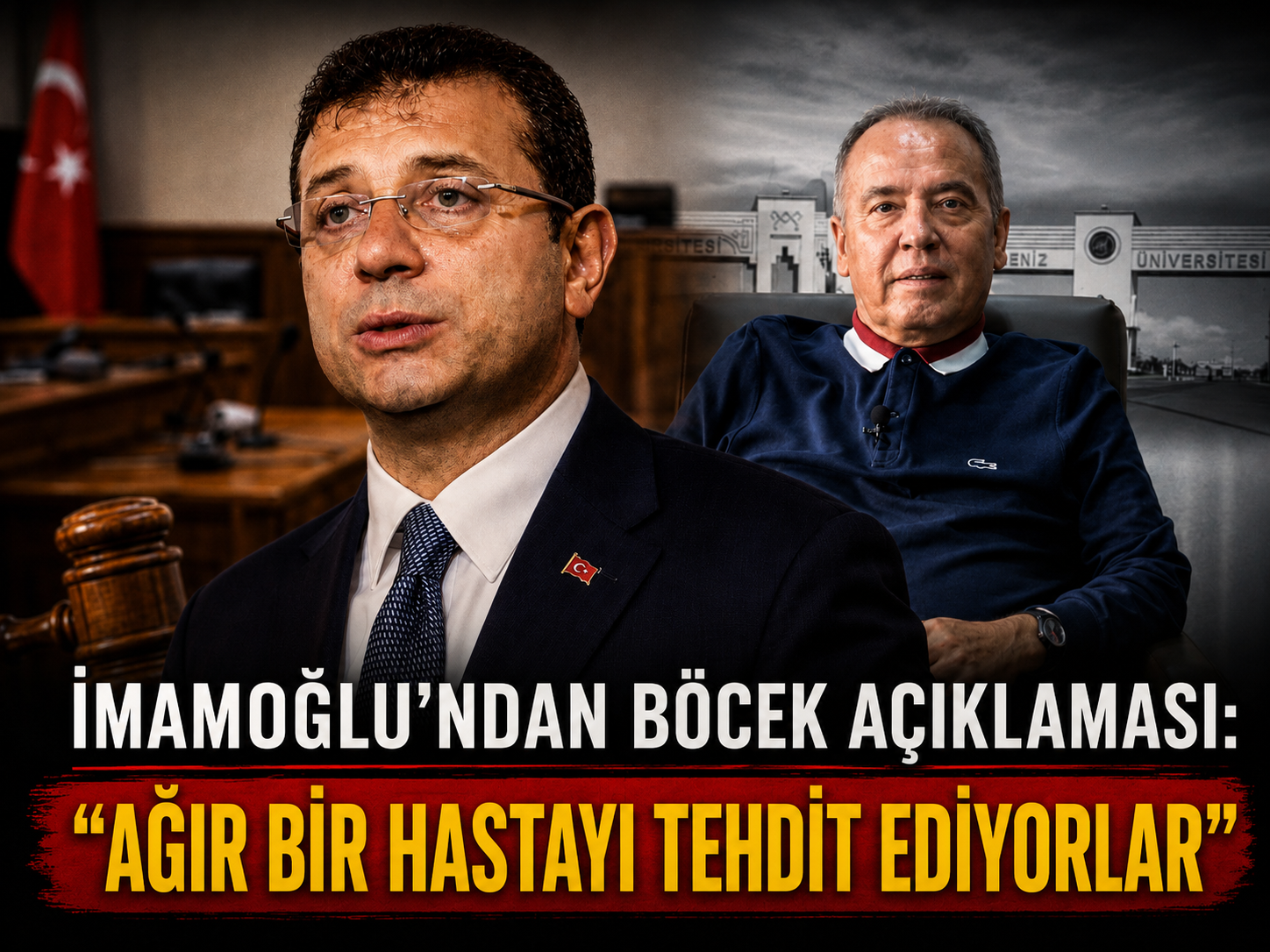 İmamoğlu’ndan Böcek açıklaması: “Ağır bir hastayı tehdit ediyorlar”