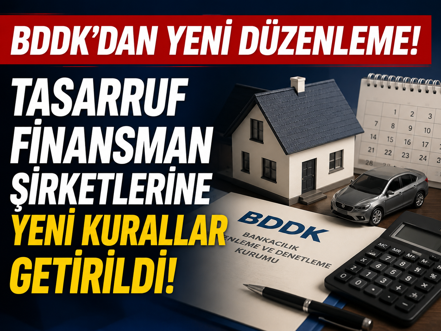 BDDK'dan tasarruf finansman şirketlerine yeni düzenleme! Erken teslim ve taksit şartları değişti