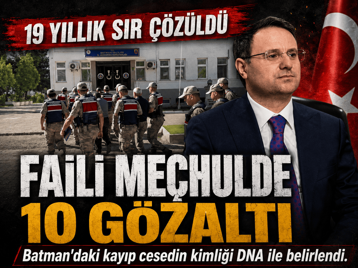 19 yıllık sır DNA ile çözüldü: Batman’da 10 gözaltı