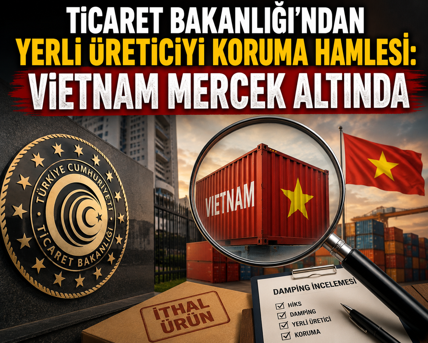 Ticaret Bakanlığı'ndan yerli üreticiyi koruma hamlesi: Vietnam mercek altında