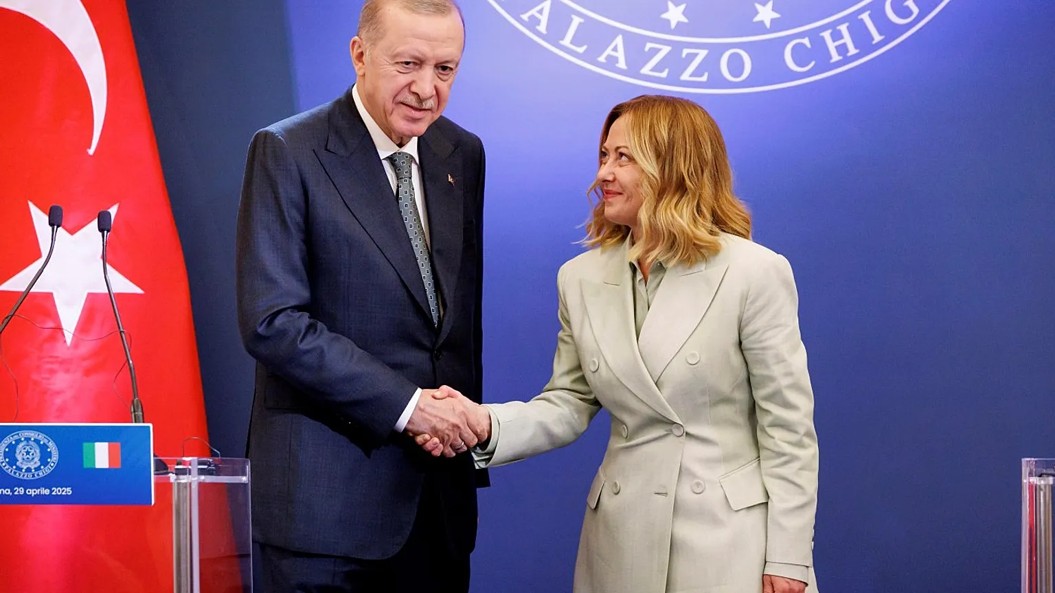 Cumhurbaşkanı Erdoğan, İtalya Başbakanı Meloni ile görüştü