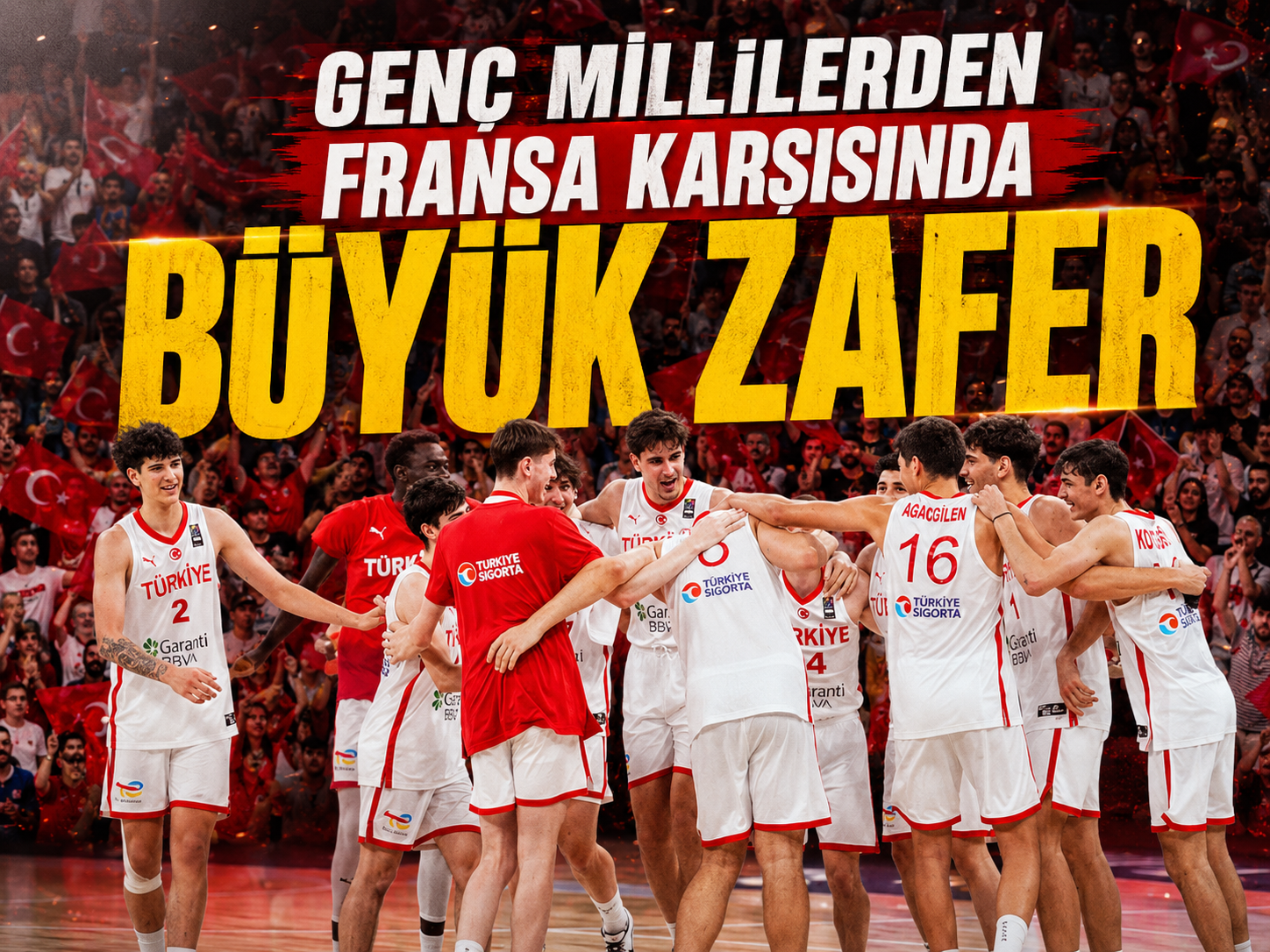 Genç millilerden Fransa karşısında büyük zafer