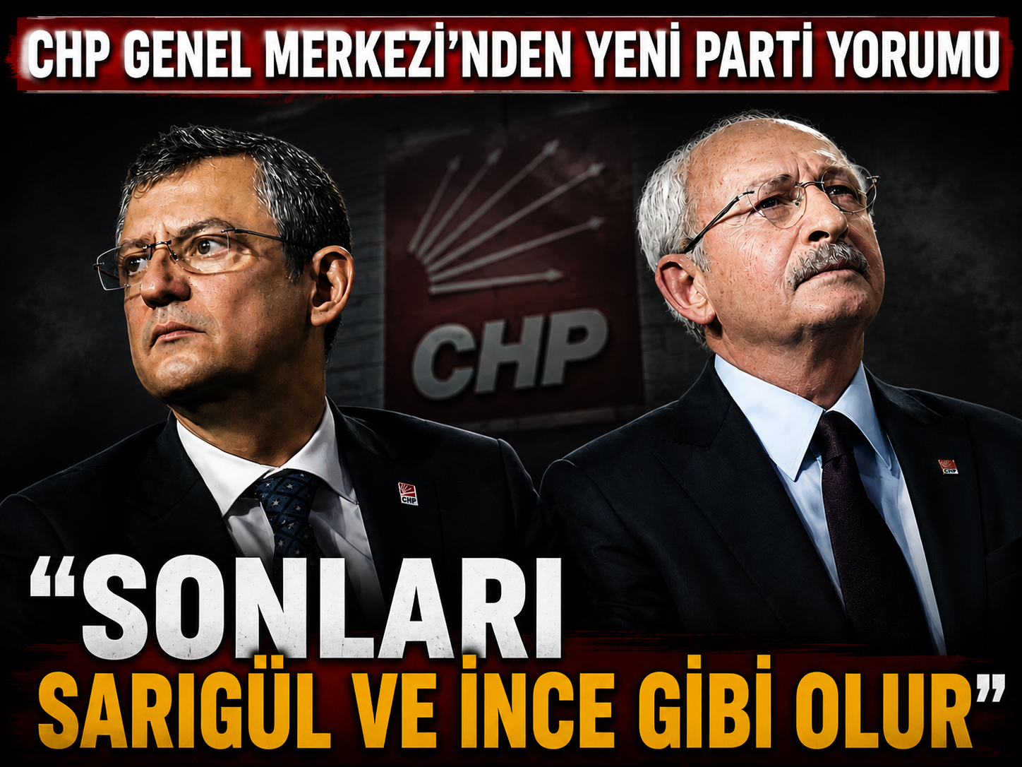CHP Genel Merkezi'nden yeni parti yorumu: Sonları Sarıgül ve İnce gibi olur