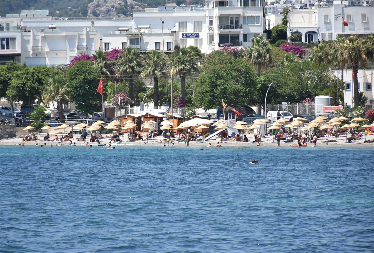 Muğla sahillerinde sıcak hava yoğunluğu