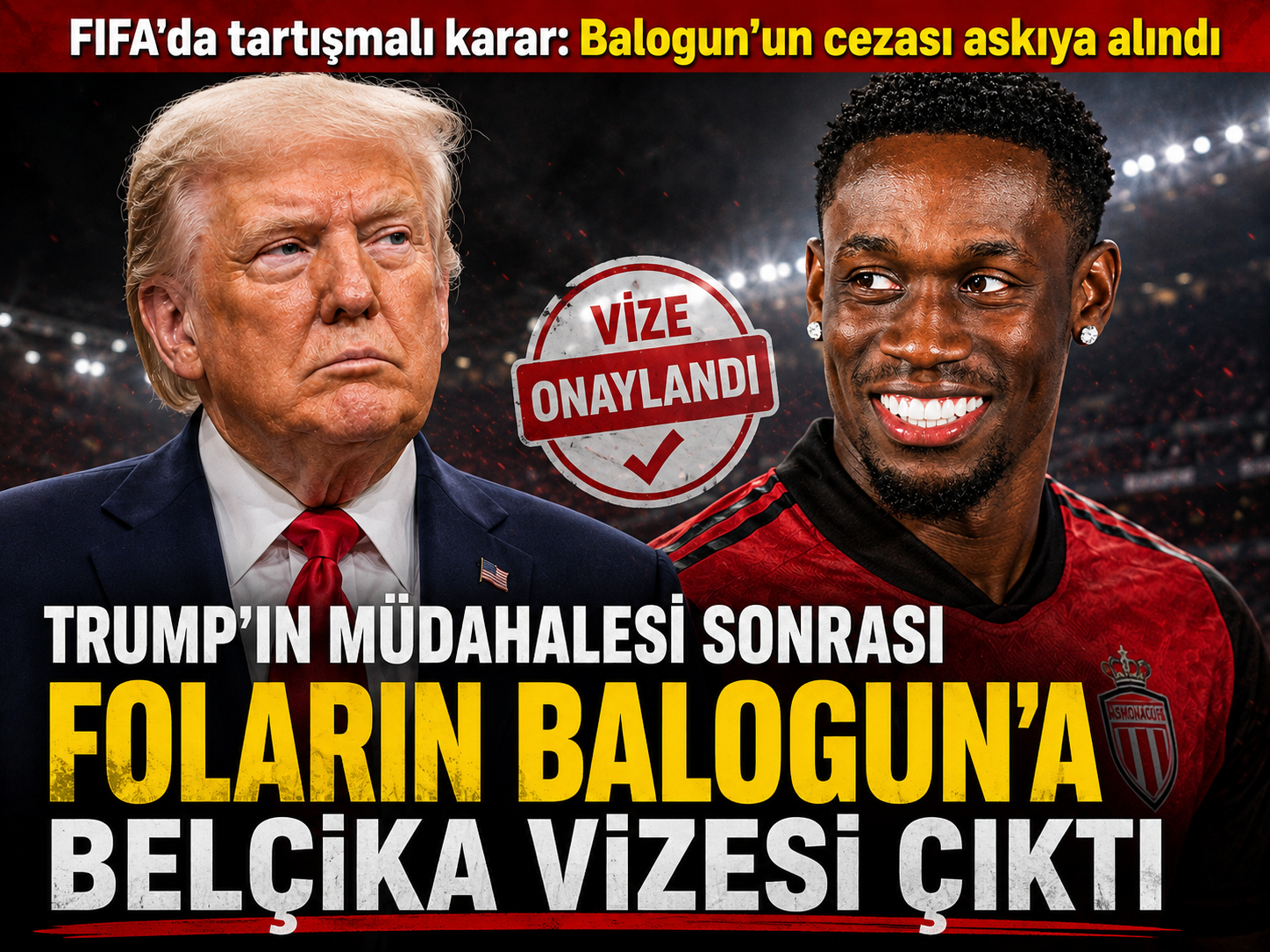 Trump'ın müdahalesi sonrası Folarin Balogun'a Belçika vizesi çıktı
