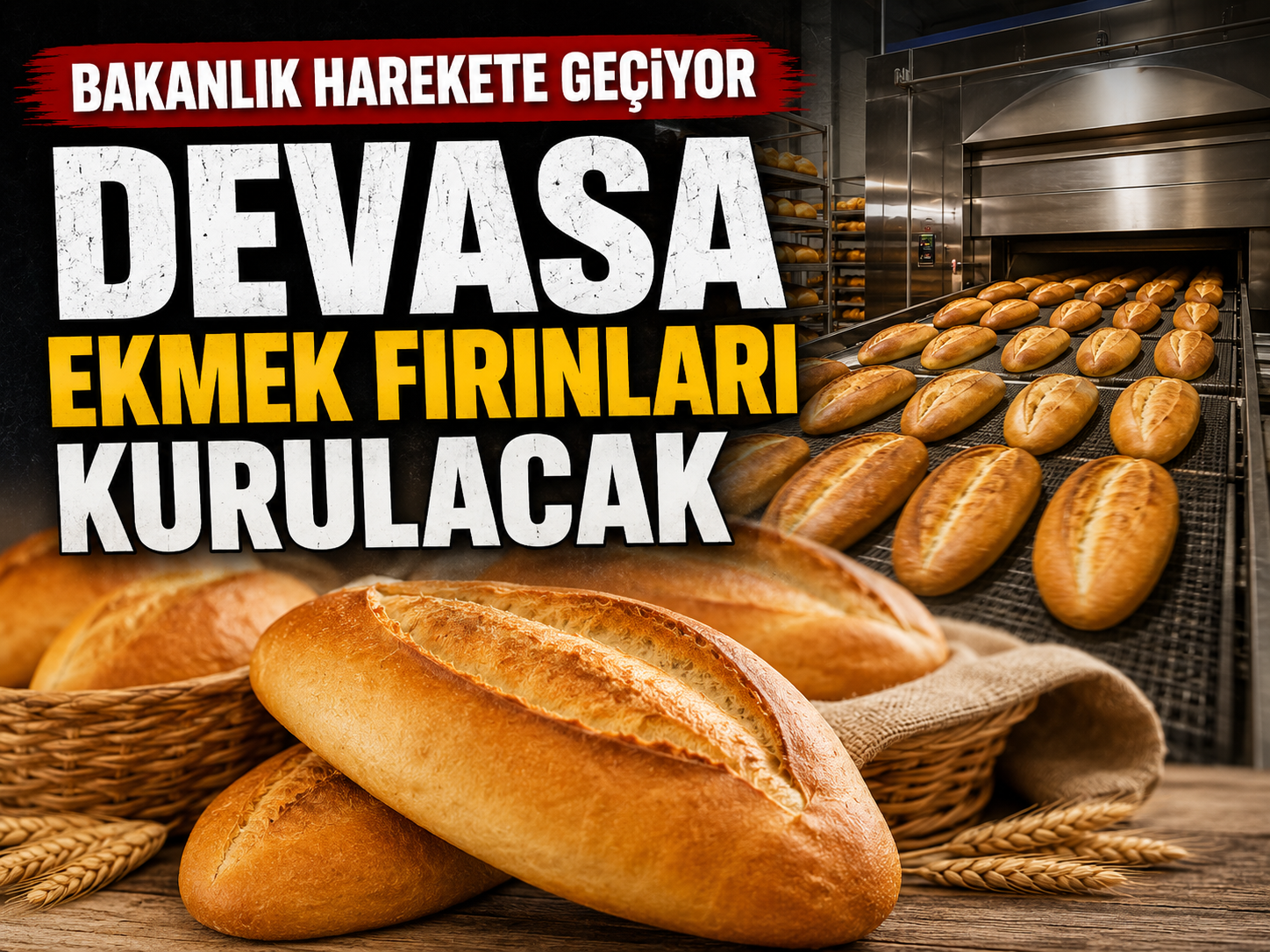 Ucuz ekmek için büyük fırınlar kurulacak