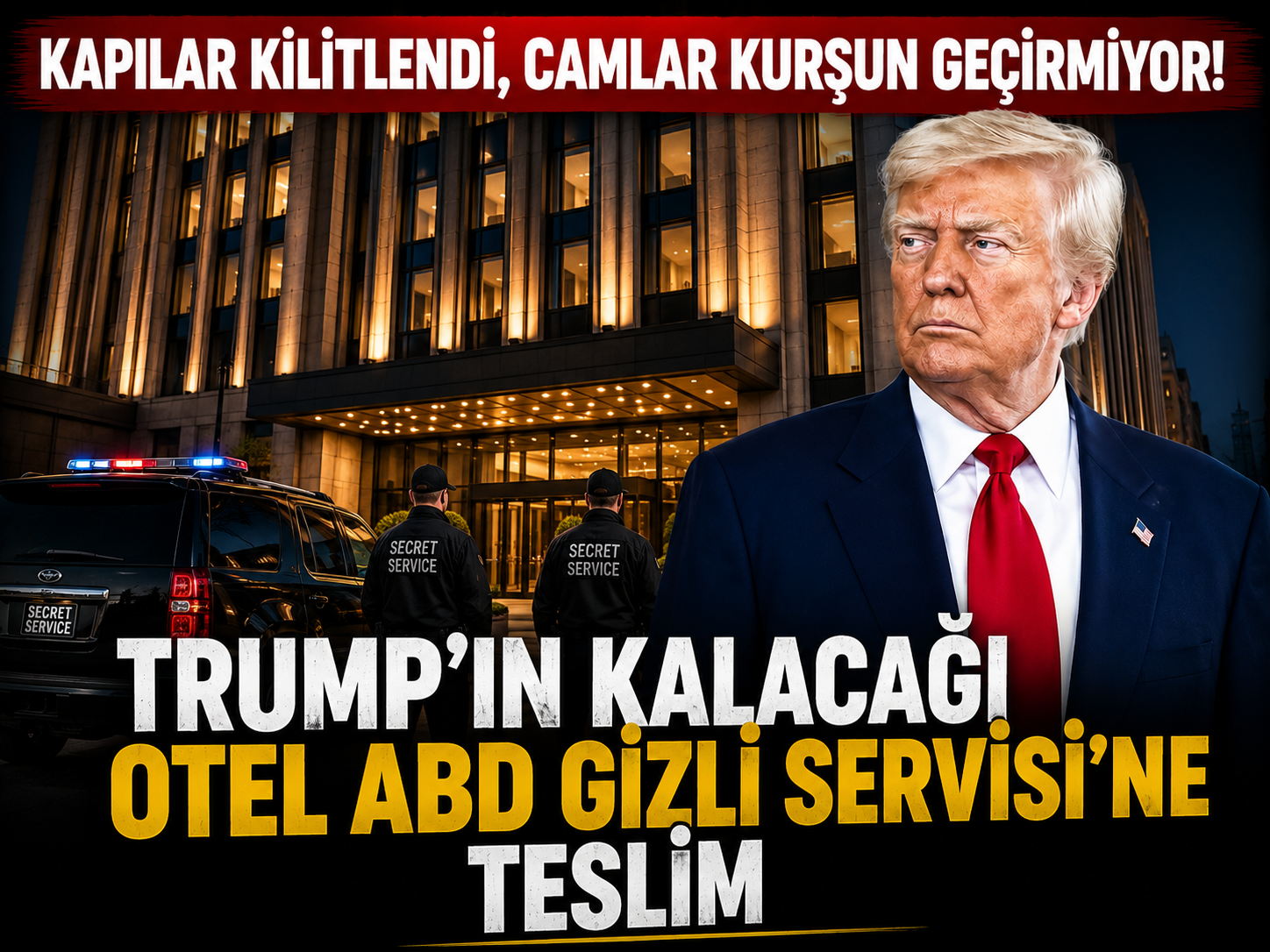 Trump'ın kalacağı otel ABD Gizli Servisi'ne teslim!