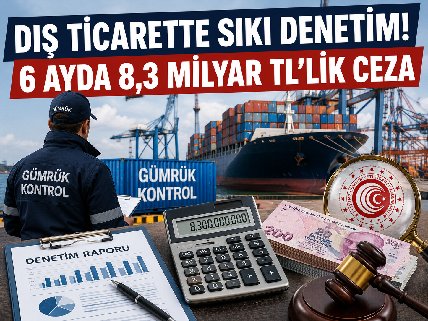 Gümrükte usulsüzlüklere ağır yaptırım! 6 ayda 8,3 milyar liralık ceza